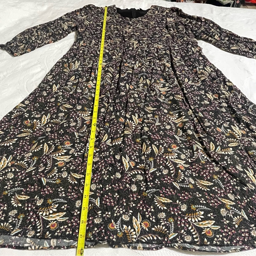 Lane Bryant wrap black white Sleeves print Midi Dress - Picture 14 of 16